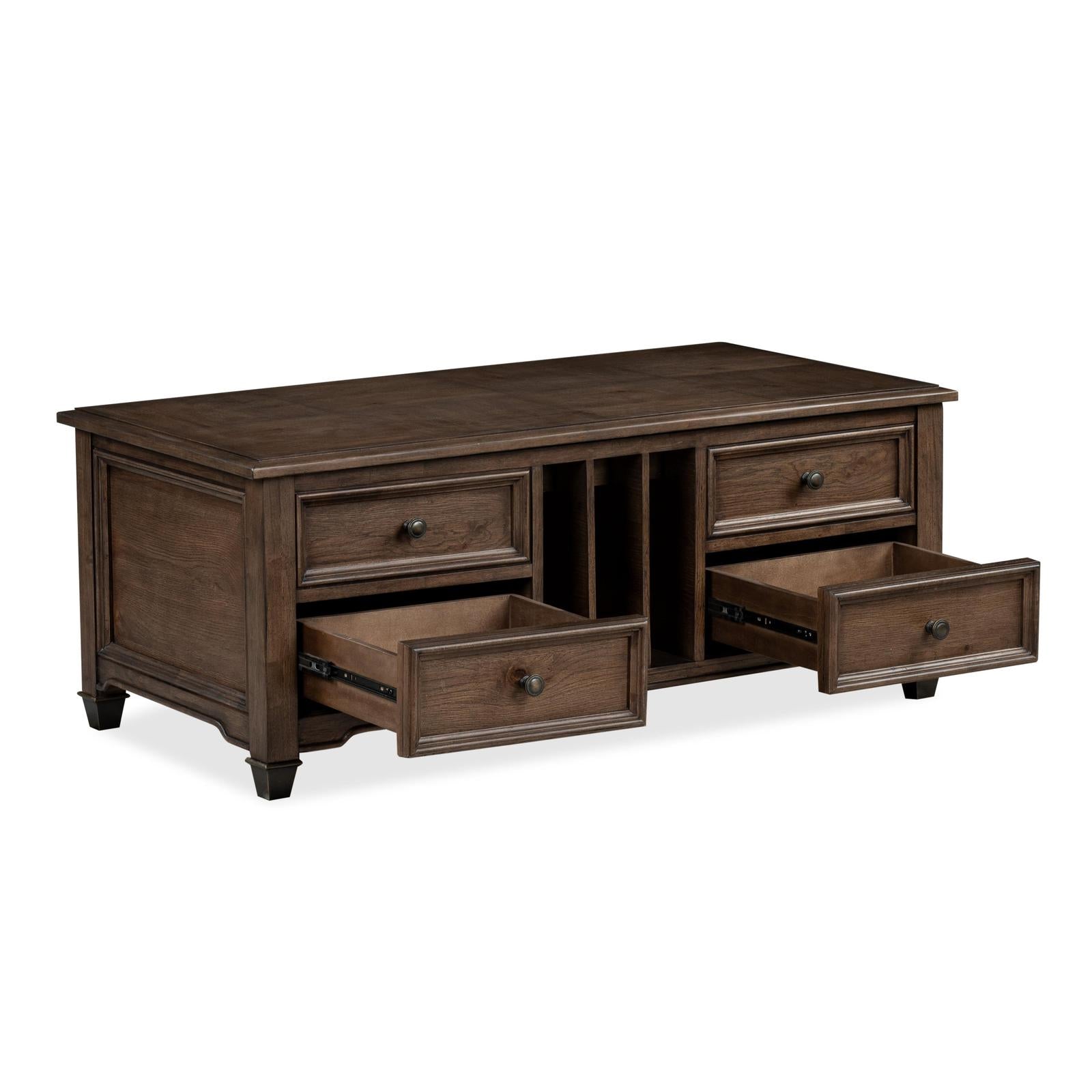 Magnussen Home Cormac Brown Lift Top Storage Cocktail Table