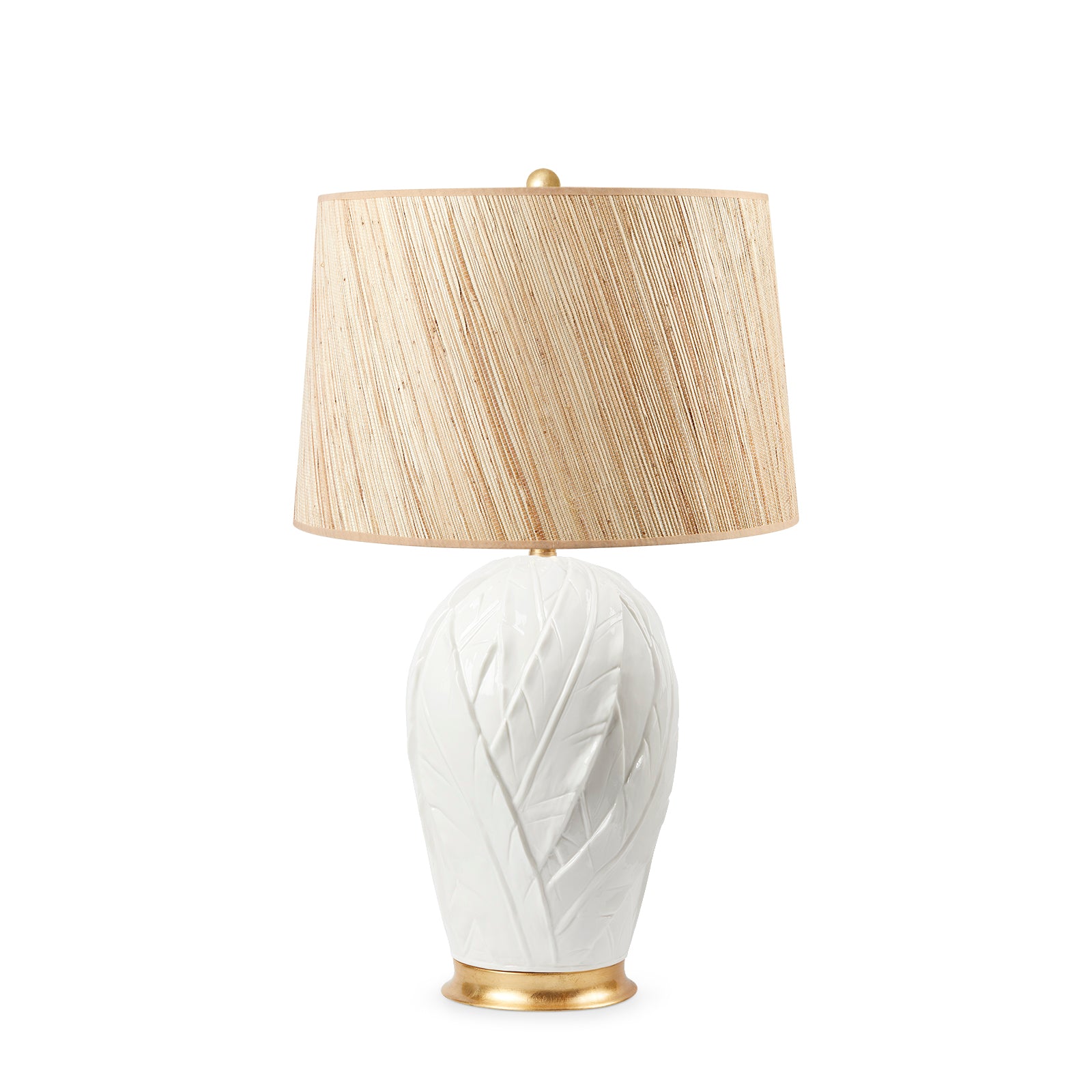Villa & House Tobacco Leaf Lamp with Shade