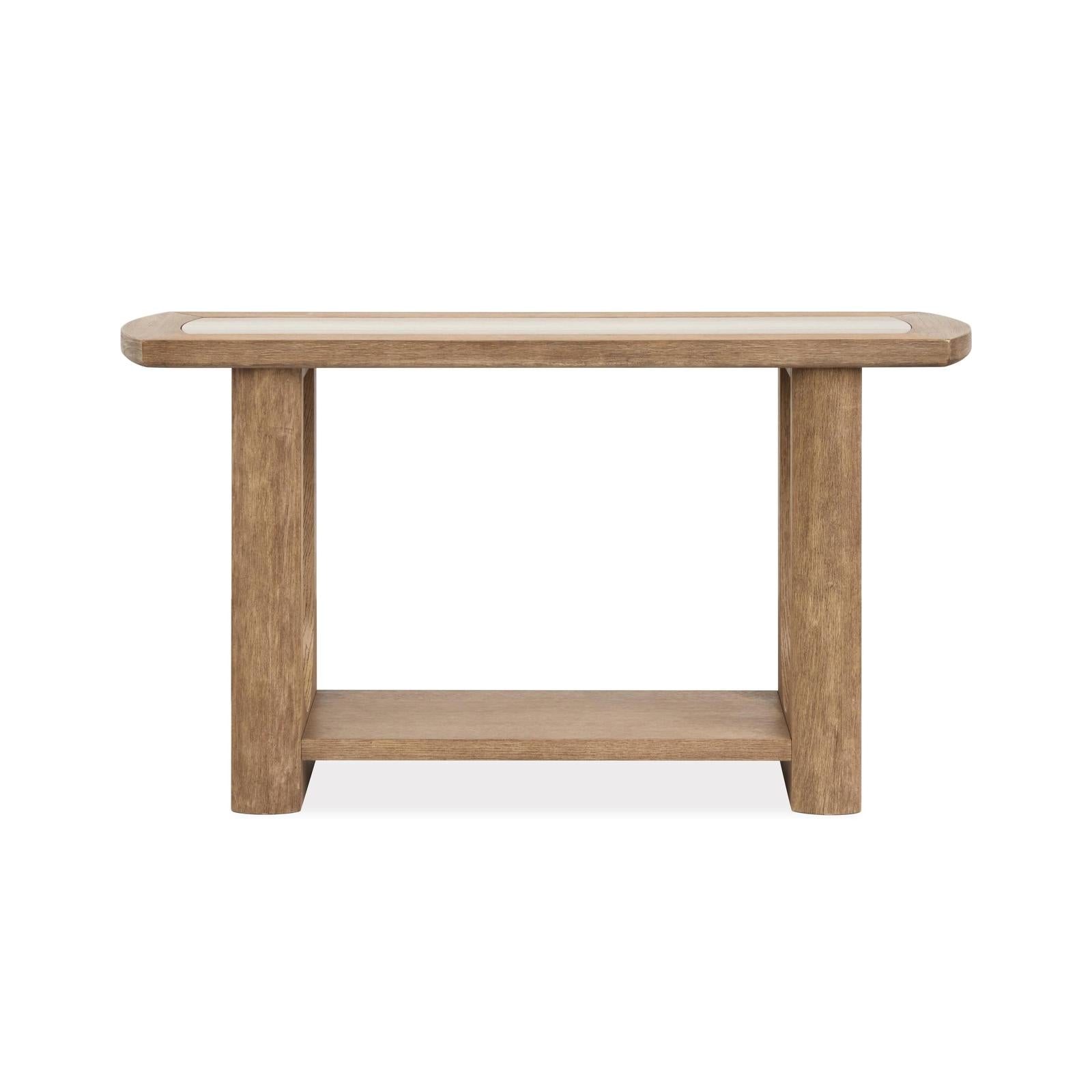 Magnussen Home Bradford Riverbed Beige Rectangular Sofa Table