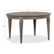 Magnussen Home Lancaster Dovetail Grey Extendable Round Dining Table