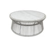Sunset West Miami Coffee Table with Honed Cararra Marble Top