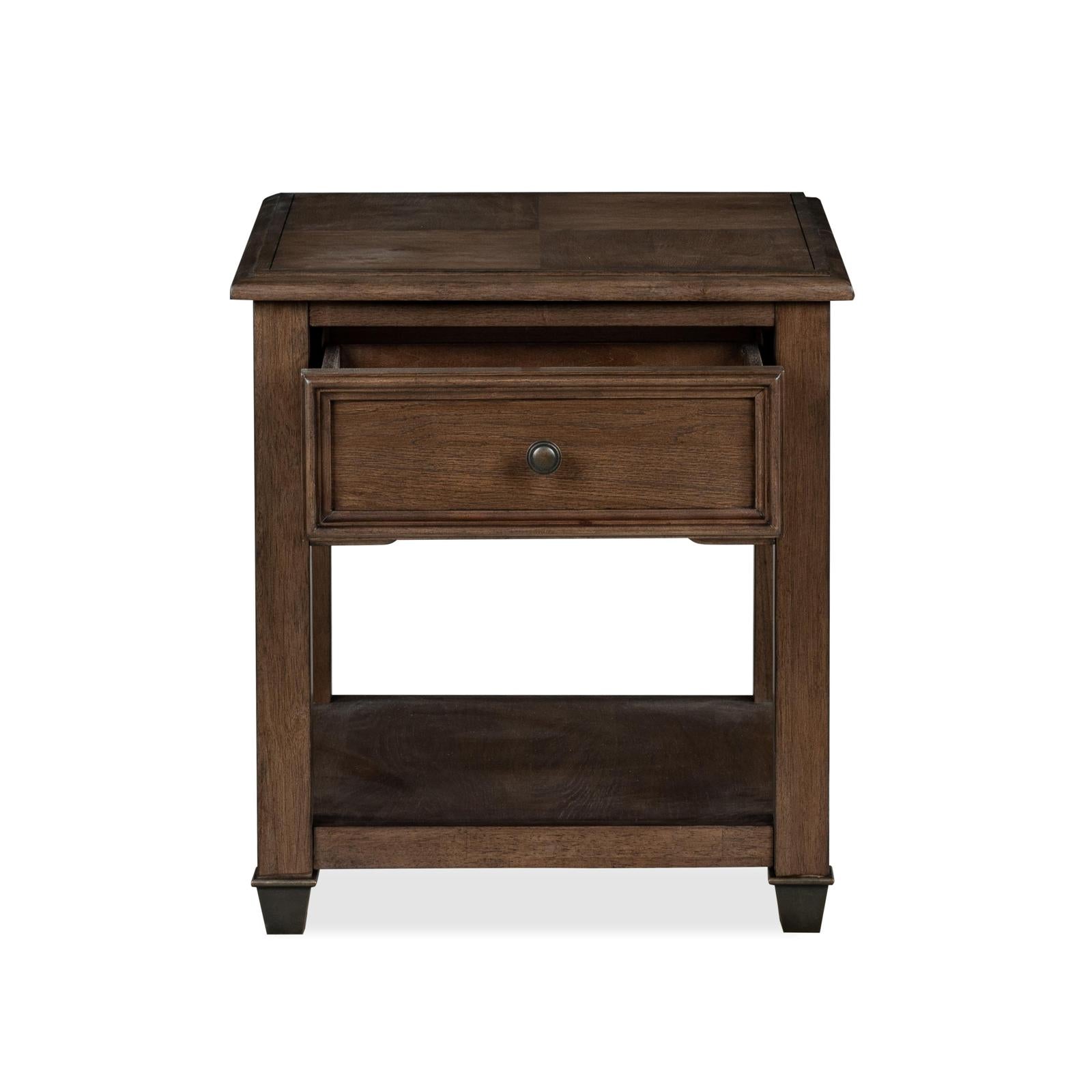 Magnussen Home Cormac Brown Rectangular End Table