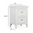Magnussen Home Heron Cove Chalk White & Dovetail Grey Nightstand
