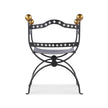 Century Furniture Tara Shaw Dante Iron Savonarola Chair