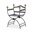 Century Furniture Tara Shaw Dante Iron Savonarola Chair