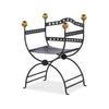 Century Furniture Tara Shaw Dante Iron Savonarola Chair