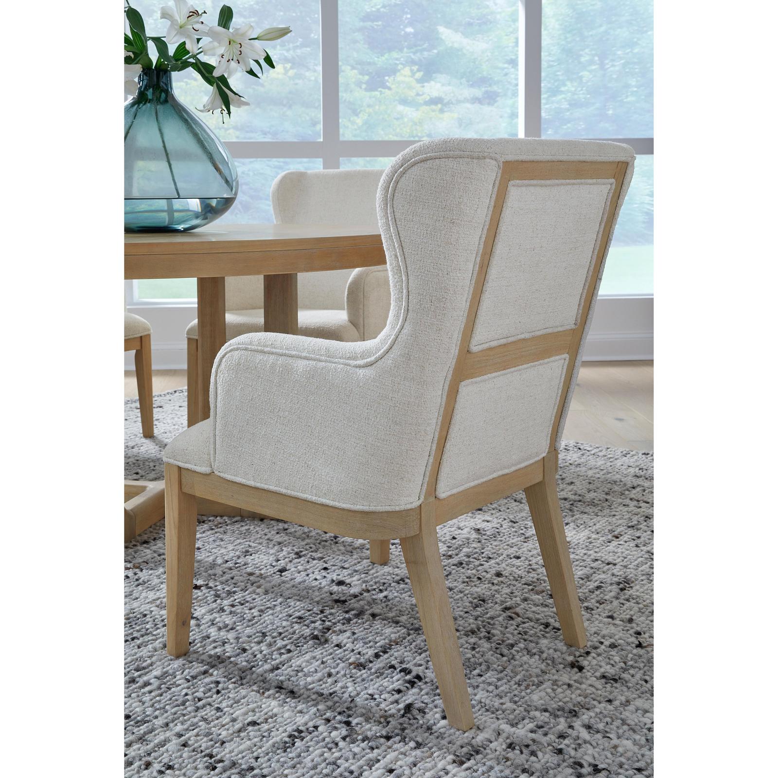 Magnussen Home Somerset Butternut Upholstered Arm Chair Set of 2