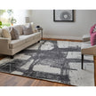 Feizy Coda 8927F Modern Abstract Rug in Black/White