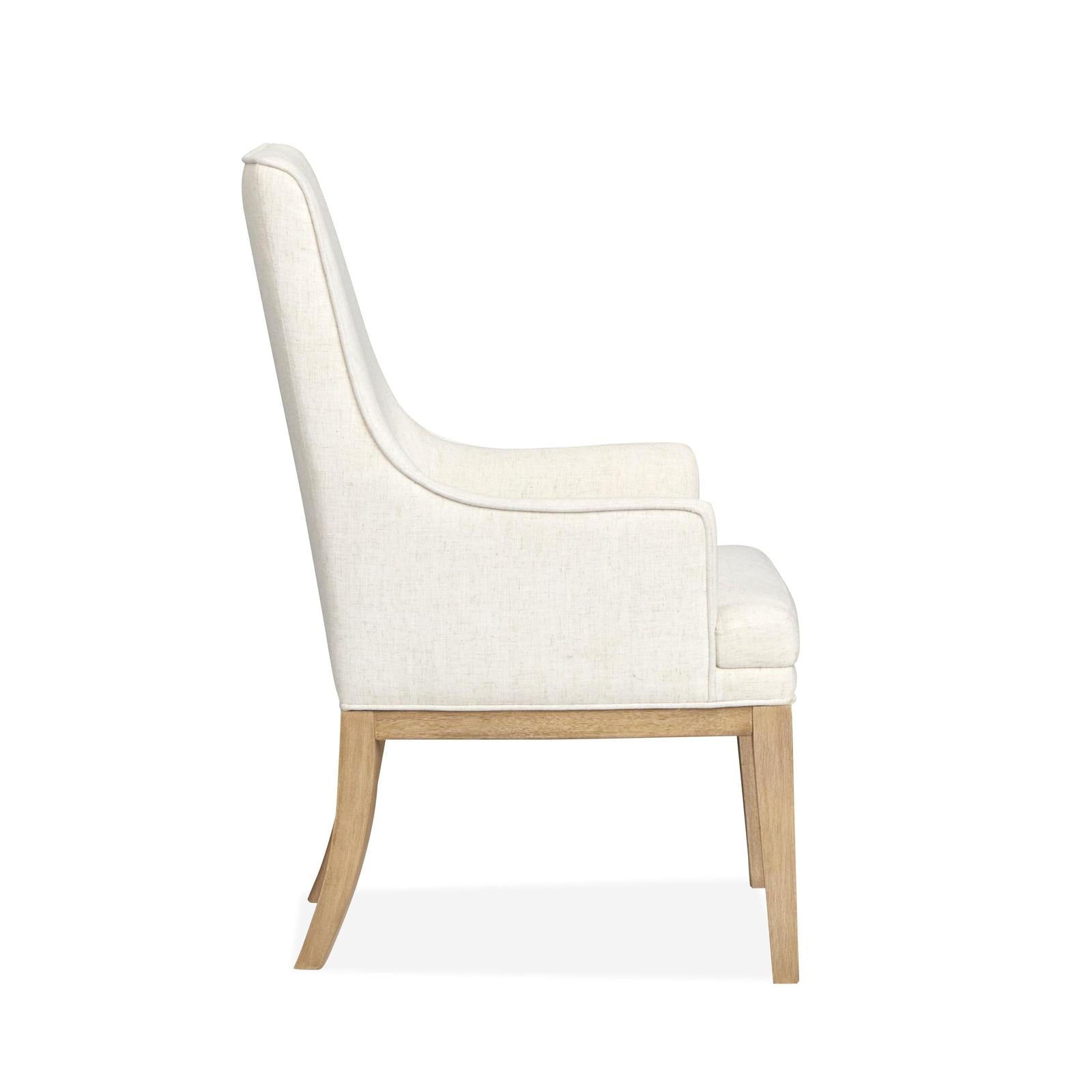 Magnussen Home Coventry Honey Maple Upholstered Host Chair Set of 2