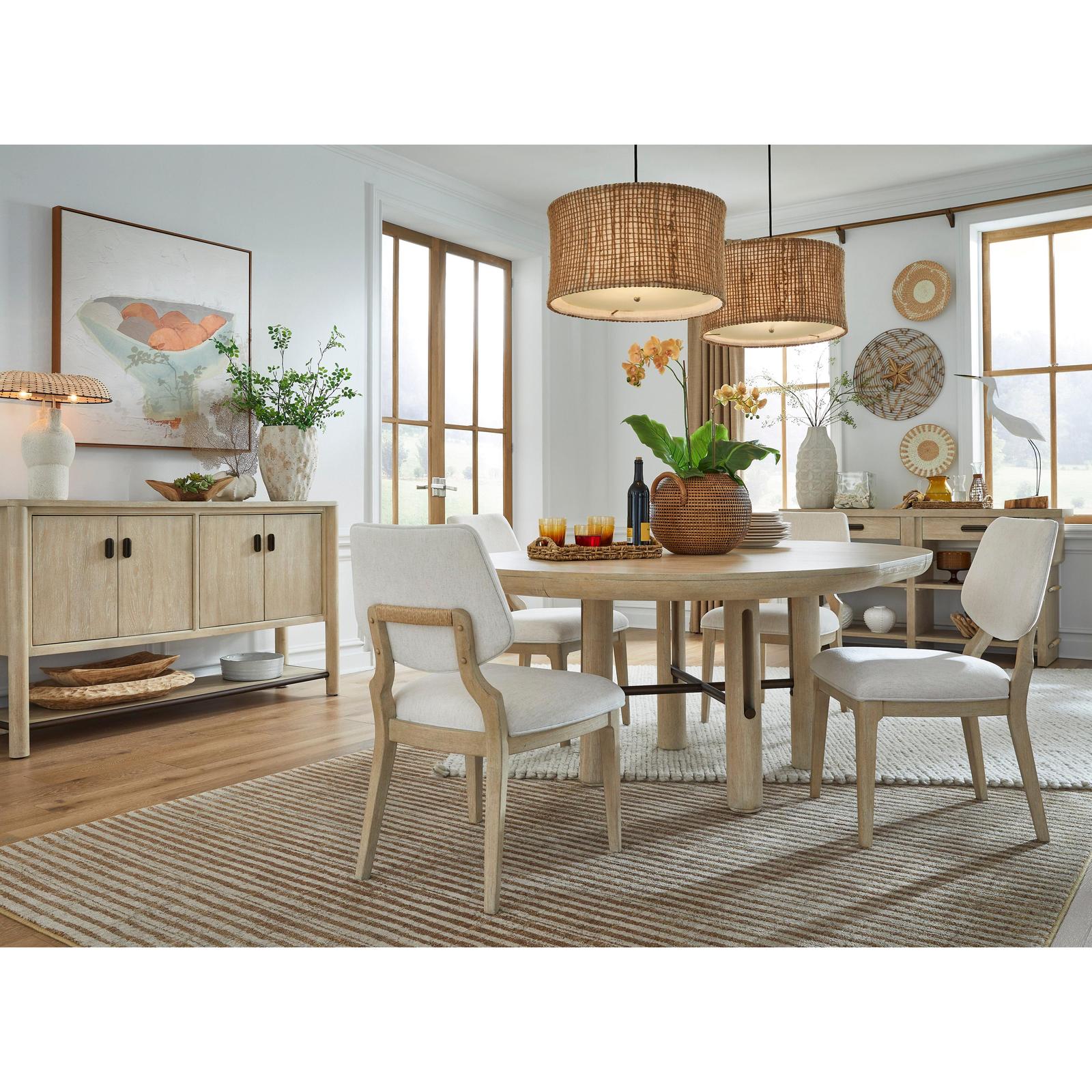 Salt Life Home Sunset Cove Sanibel Brown Extendable Round Dining Table