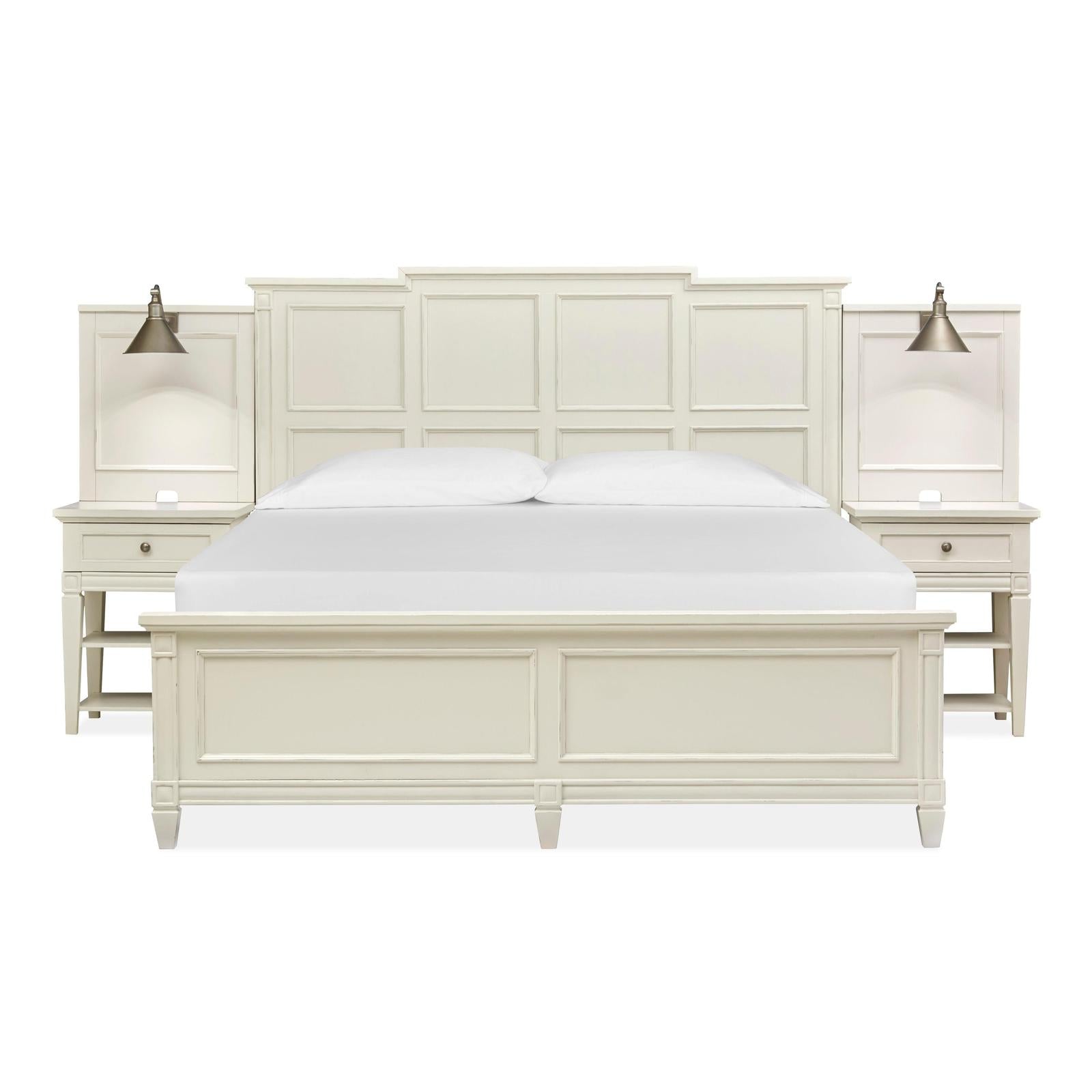 Magnussen Home Willowbrook Egg Shell White Bed