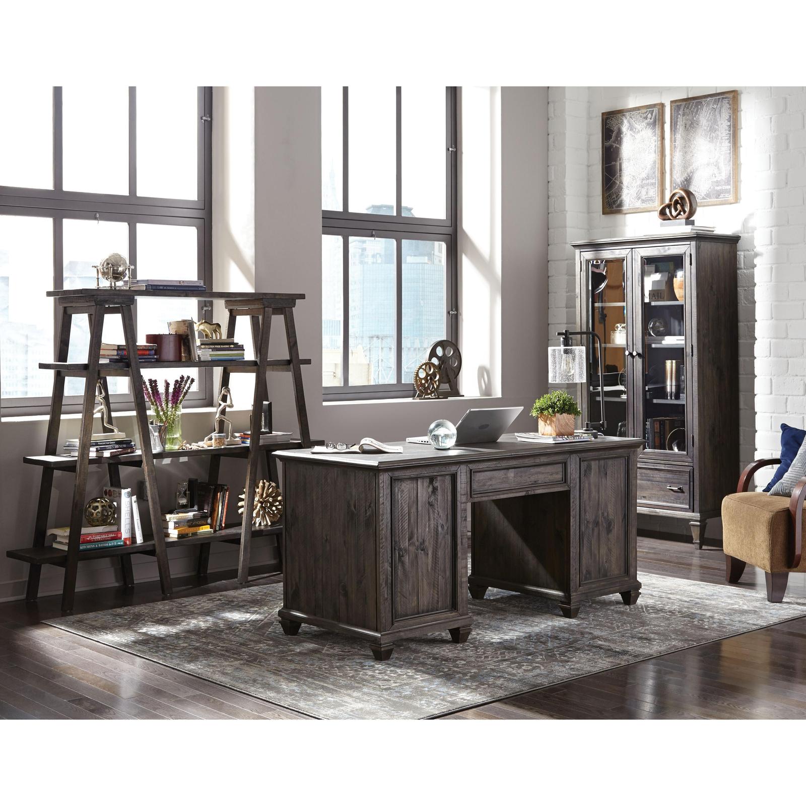 Magnussen Home Sutton Place Weathered Charcoal Executive Desk