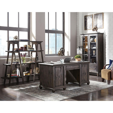 Magnussen Home Sutton Place Weathered Charcoal Executive Desk