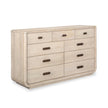 Salt Life Home Sunset Cove Sanibel Brown Drawer Dresser with Landscape Mirror II