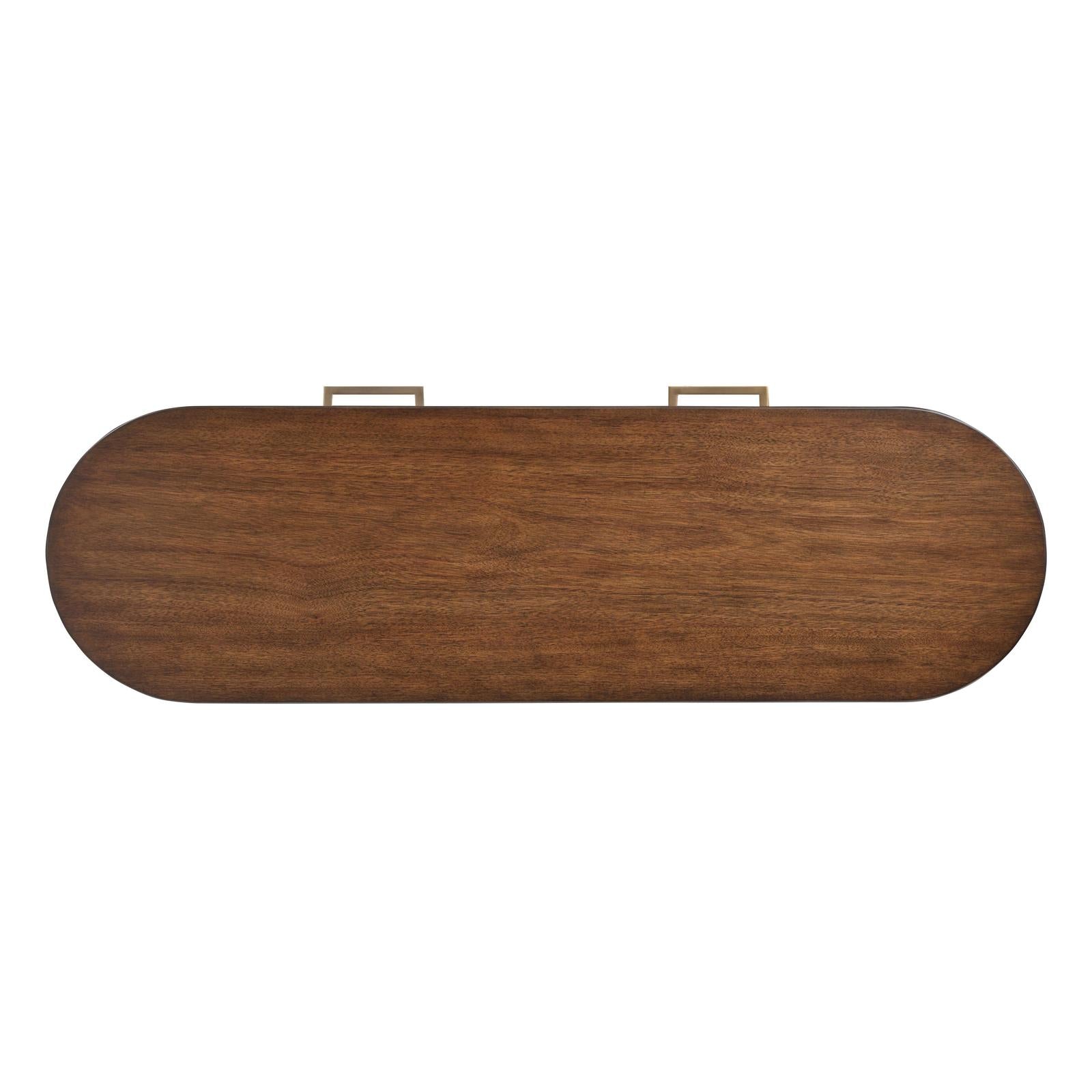 Magnussen Home Holloway Toasted Almond Oval Sofa Table