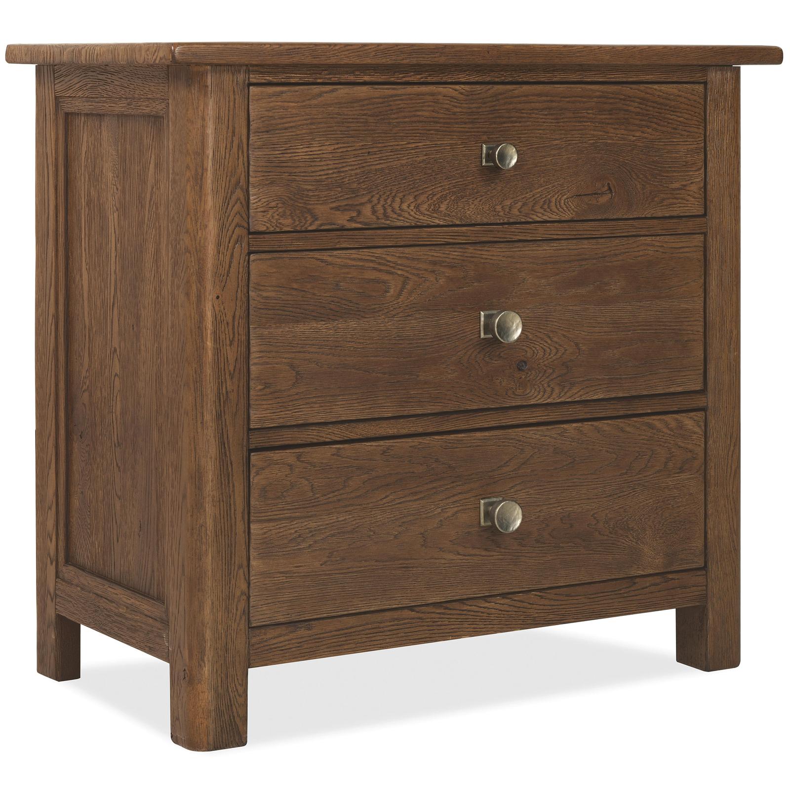 Hooker Furniture Driftwood Three-Drawer Nightstand