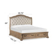 Magnussen Home Marisol Fawn Upholstered Sleigh Bed