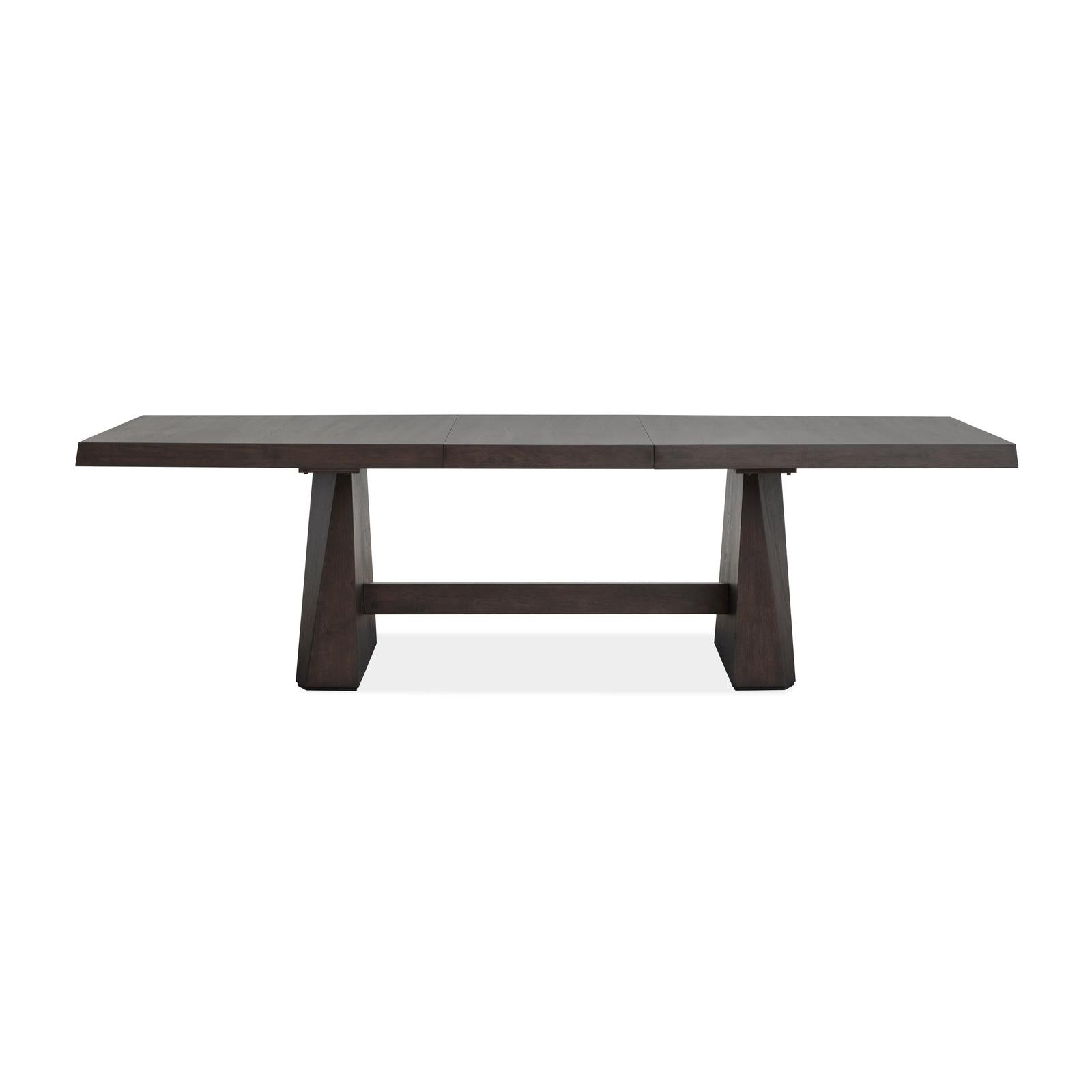 Magnussen Home Tauren Coffee Bean Extendable Double Pedestal Dining Table