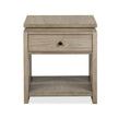 Magnussen Home Conrad Stone Harbor Grey Rectangular End Table