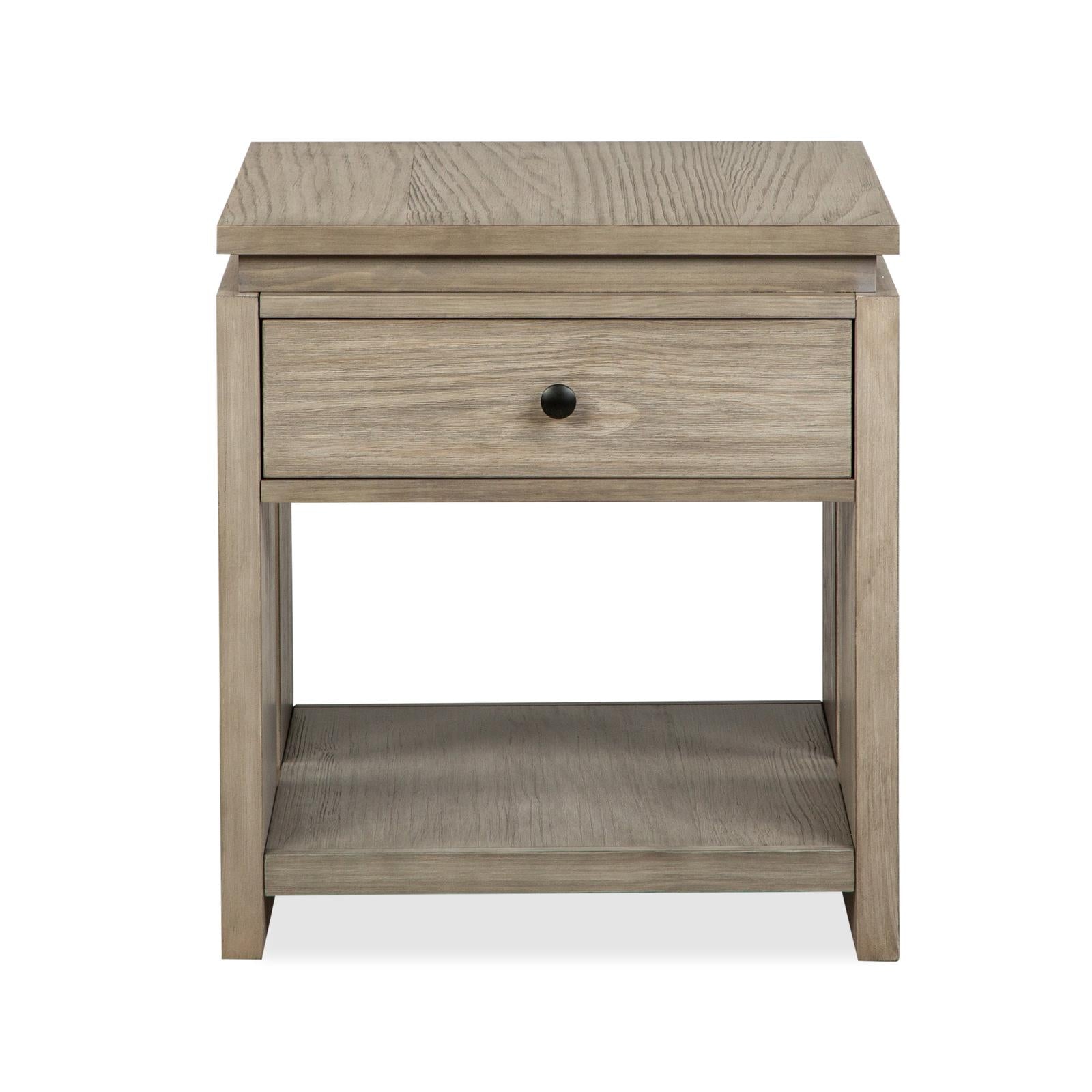 Magnussen Home Conrad Stone Harbor Grey Rectangular End Table