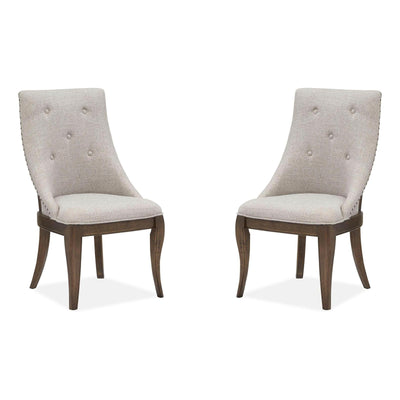 Magnussen Home Roxbury Manor Homestead Brown Upholstered Arm Chair Set of 2