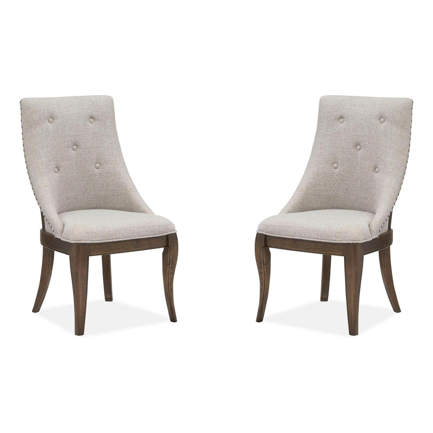 Magnussen Home Roxbury Manor Homestead Brown Upholstered Arm Chair Set of 2