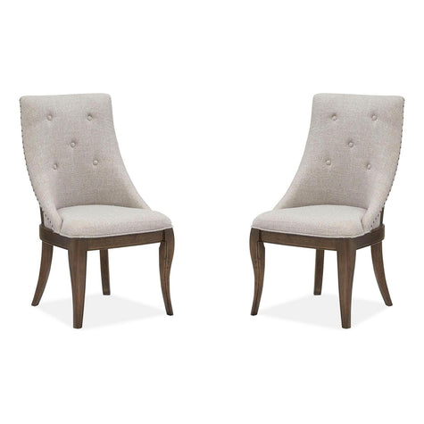 Magnussen Home Roxbury Manor Homestead Brown Upholstered Arm Chair Set of 2