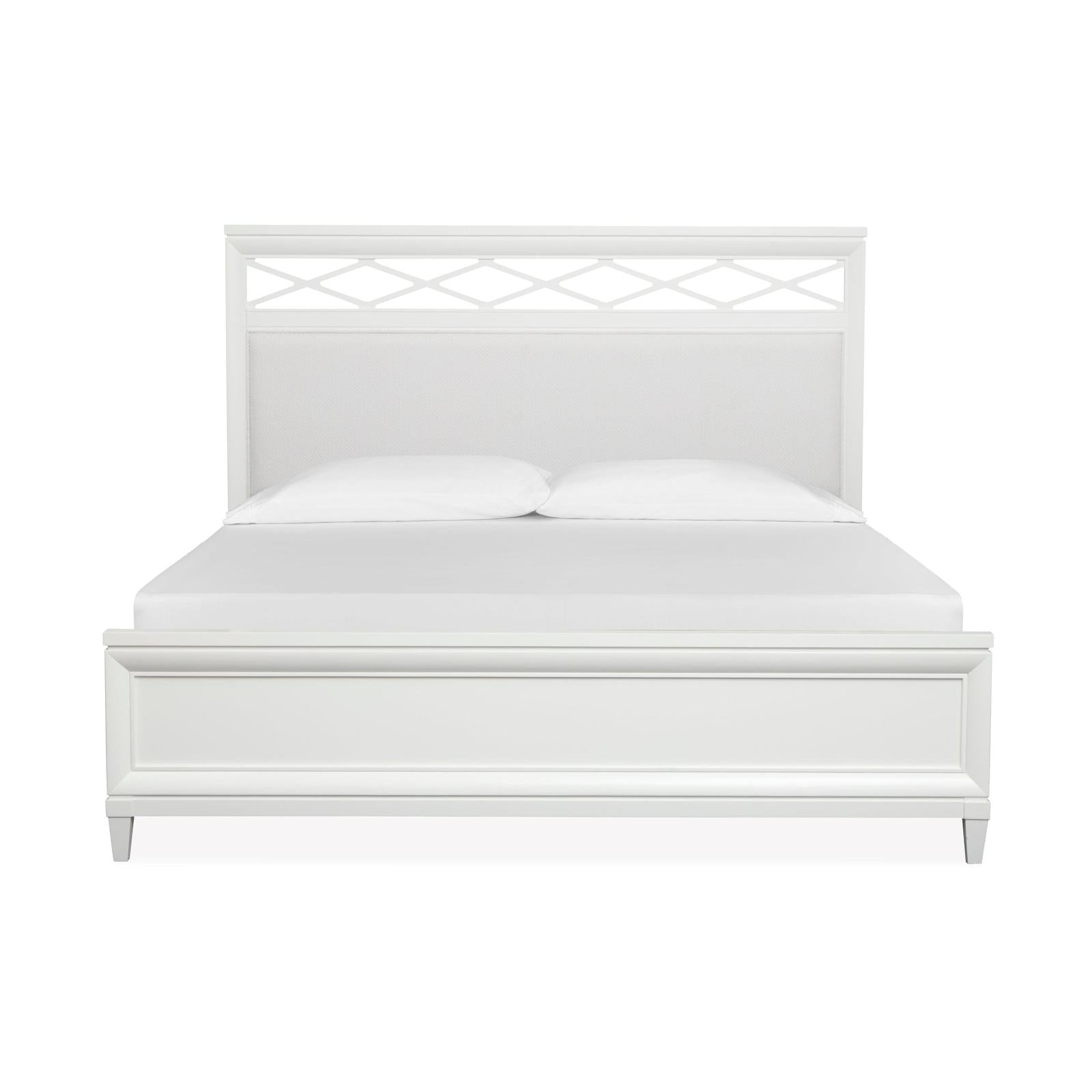 Magnussen Home Springhouse Whisper White Upholstered Panel Bed