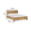 Magnussen Home Davenport Rustic Panel Caramel Bed