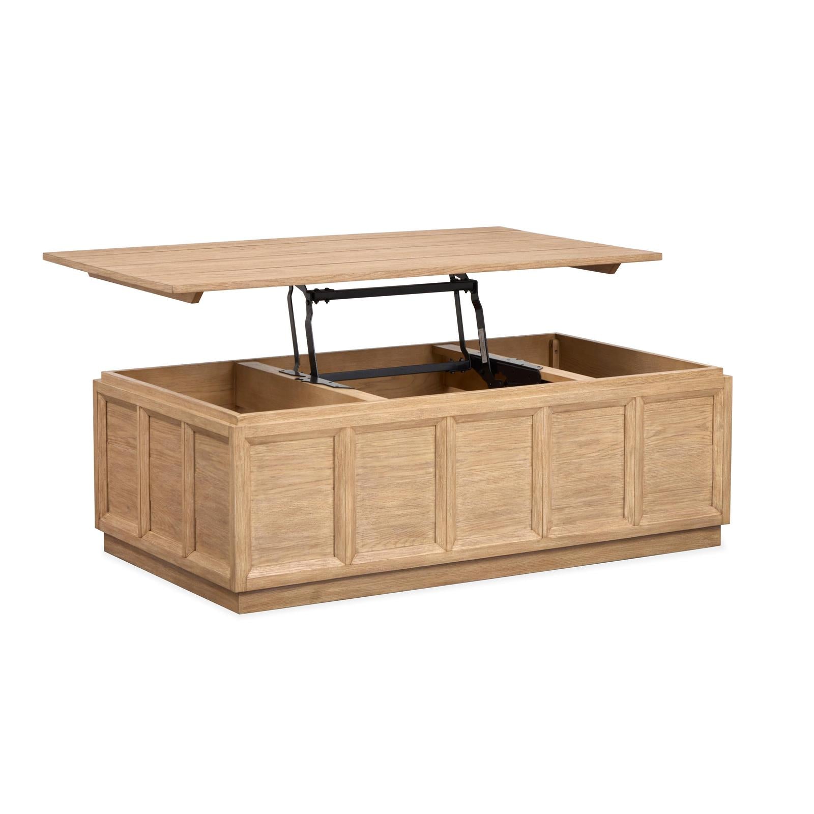 Magnussen Home Burnham Sable Dusk Lift Top Storage Cocktail Table