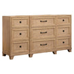 Magnussen Home Coventry Honey Wheat Drawer Dresser