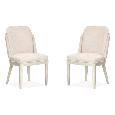 Magnussen Home Lorelei Misty Cloud Upholstered Host Chair Set of 2