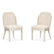 Magnussen Home Lorelei Misty Cloud Upholstered Host Chair Set of 2