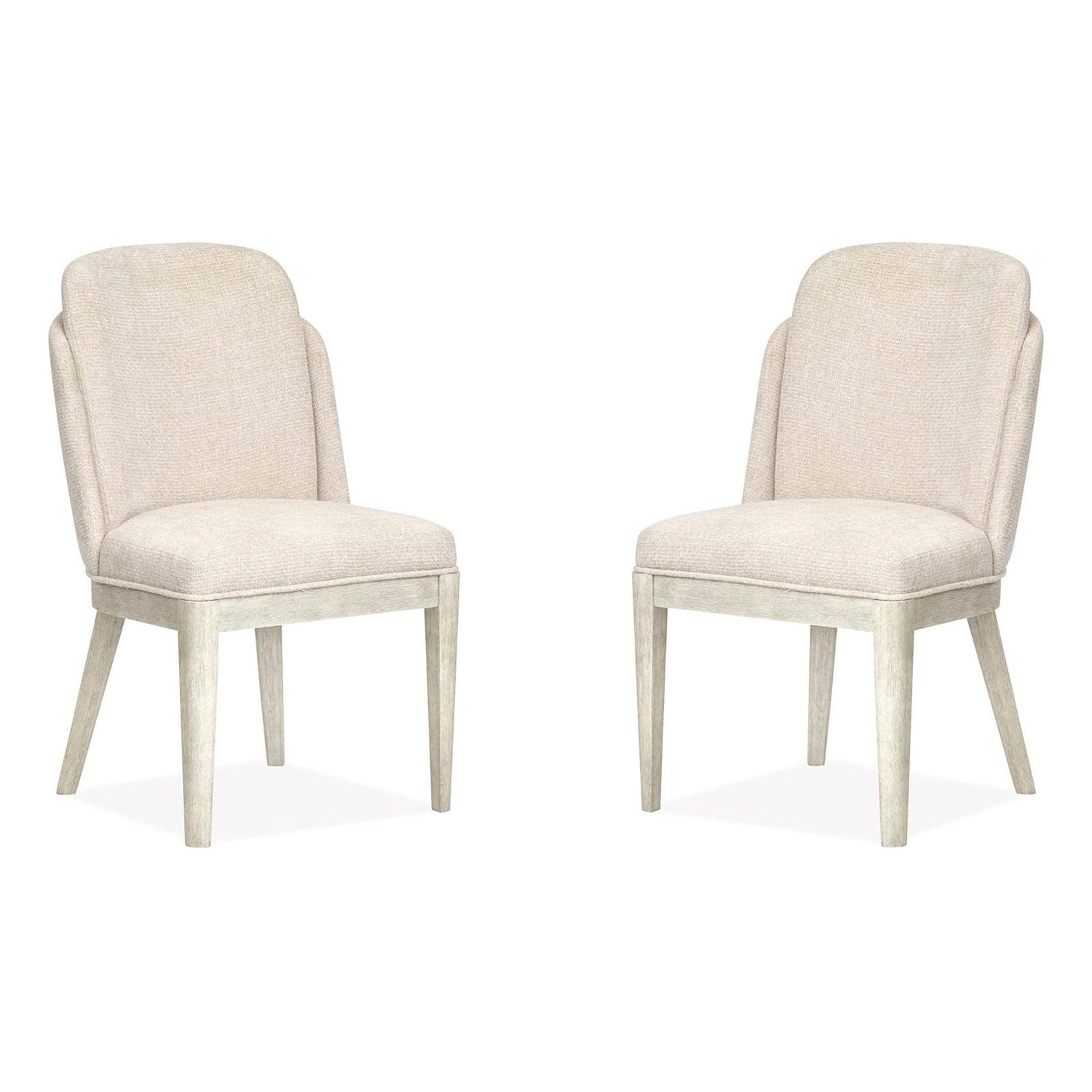 Magnussen Home Lorelei Misty Cloud Upholstered Host Chair Set of 2