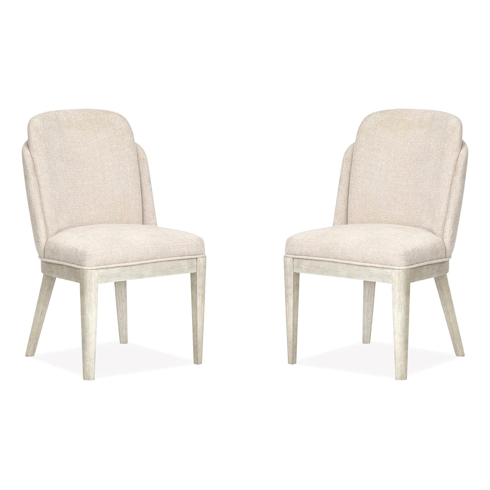 Magnussen Home Lorelei Misty Cloud Upholstered Host Chair Set of 2