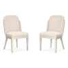 Magnussen Home Lorelei Misty Cloud Upholstered Host Chair Set of 2