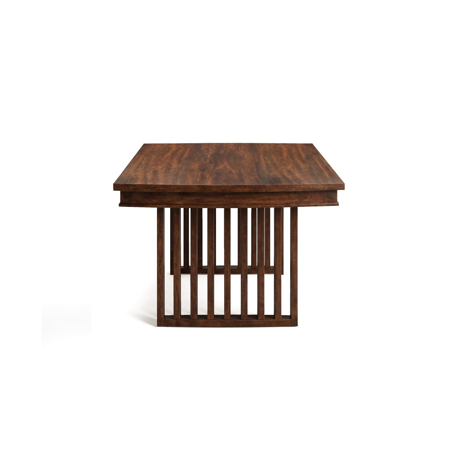Magnussen Home Reena Rich Brown Extendable Trestle Dining Table