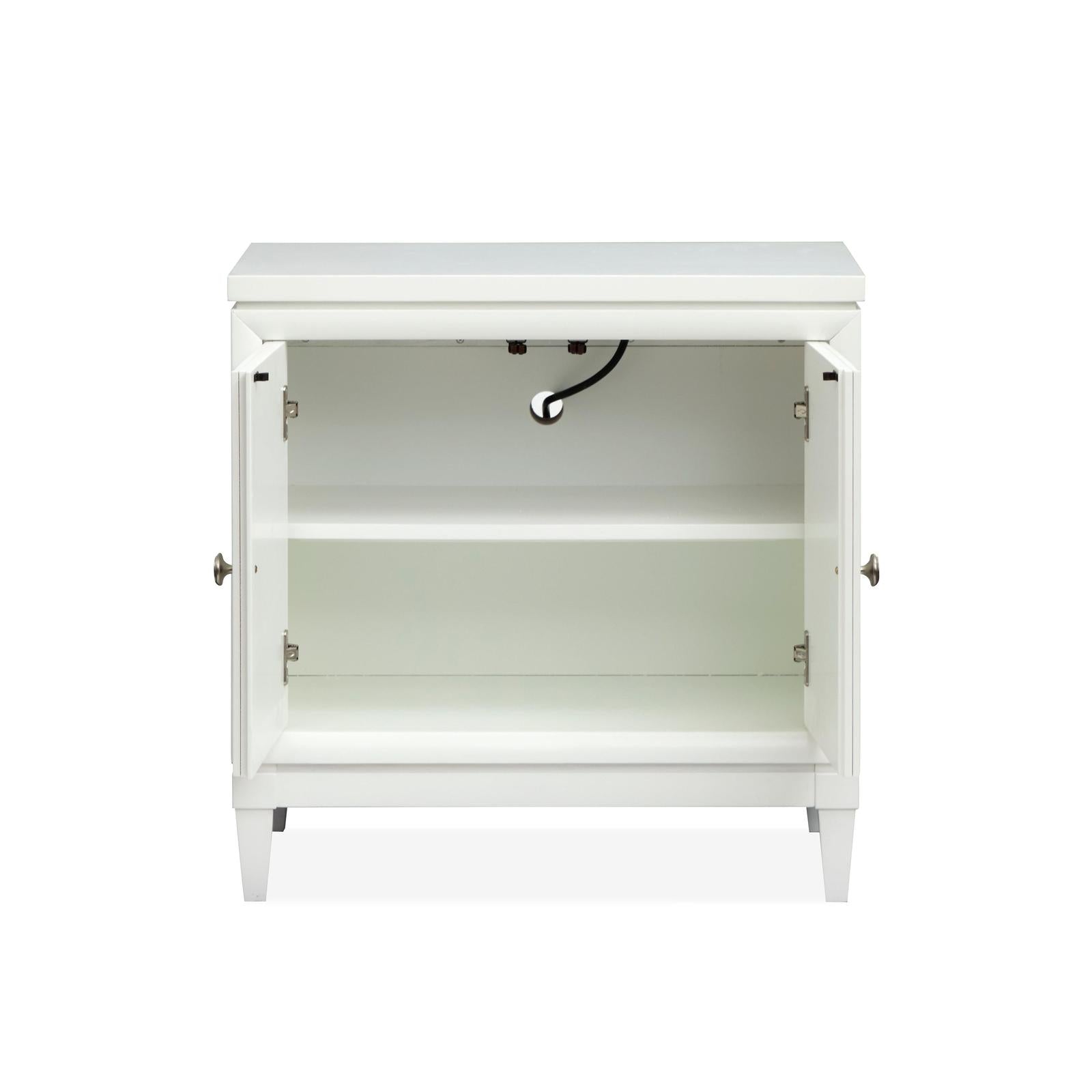 Magnussen Home Springhouse Whisper White Door Nightstand