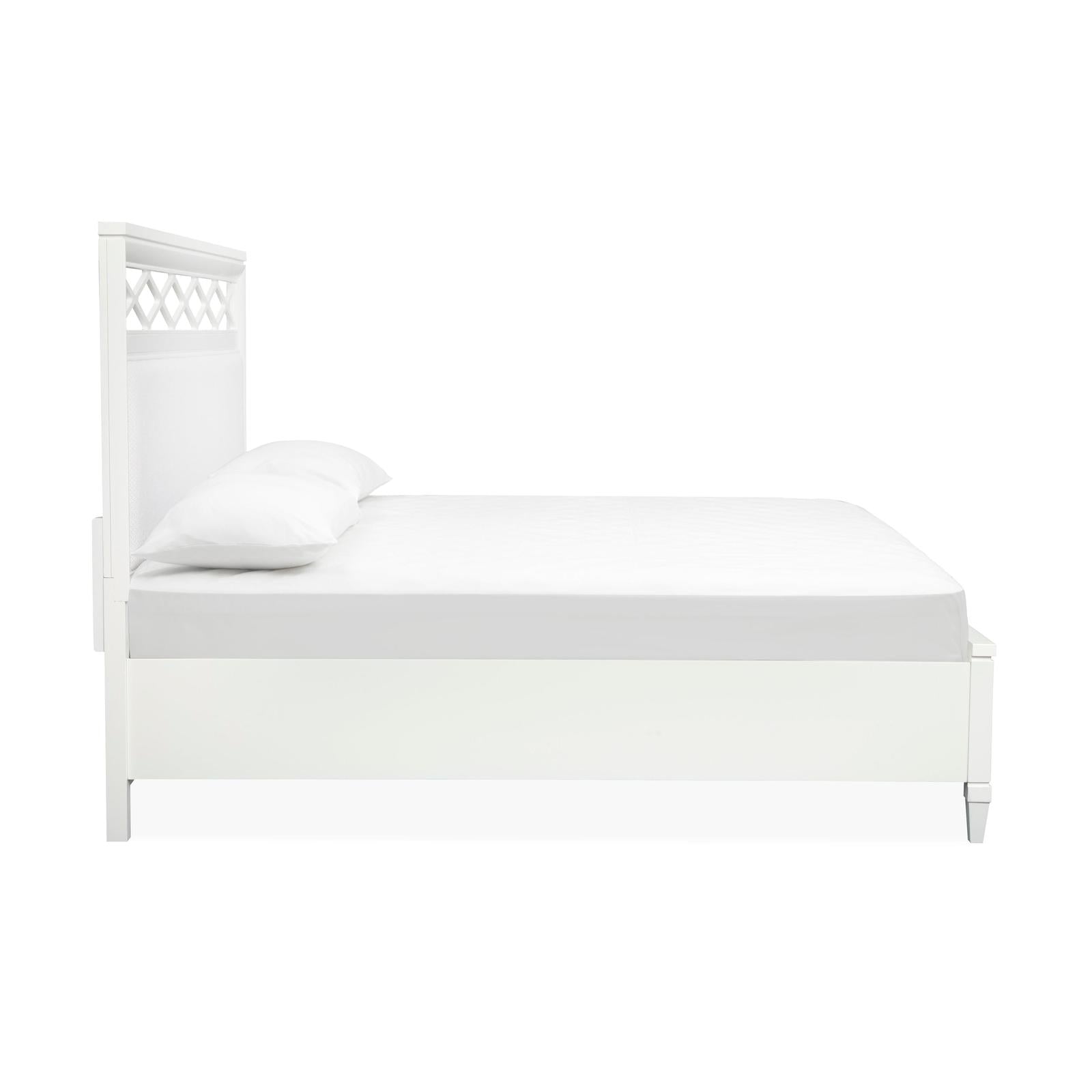 Magnussen Home Springhouse Whisper White Upholstered Panel Bed