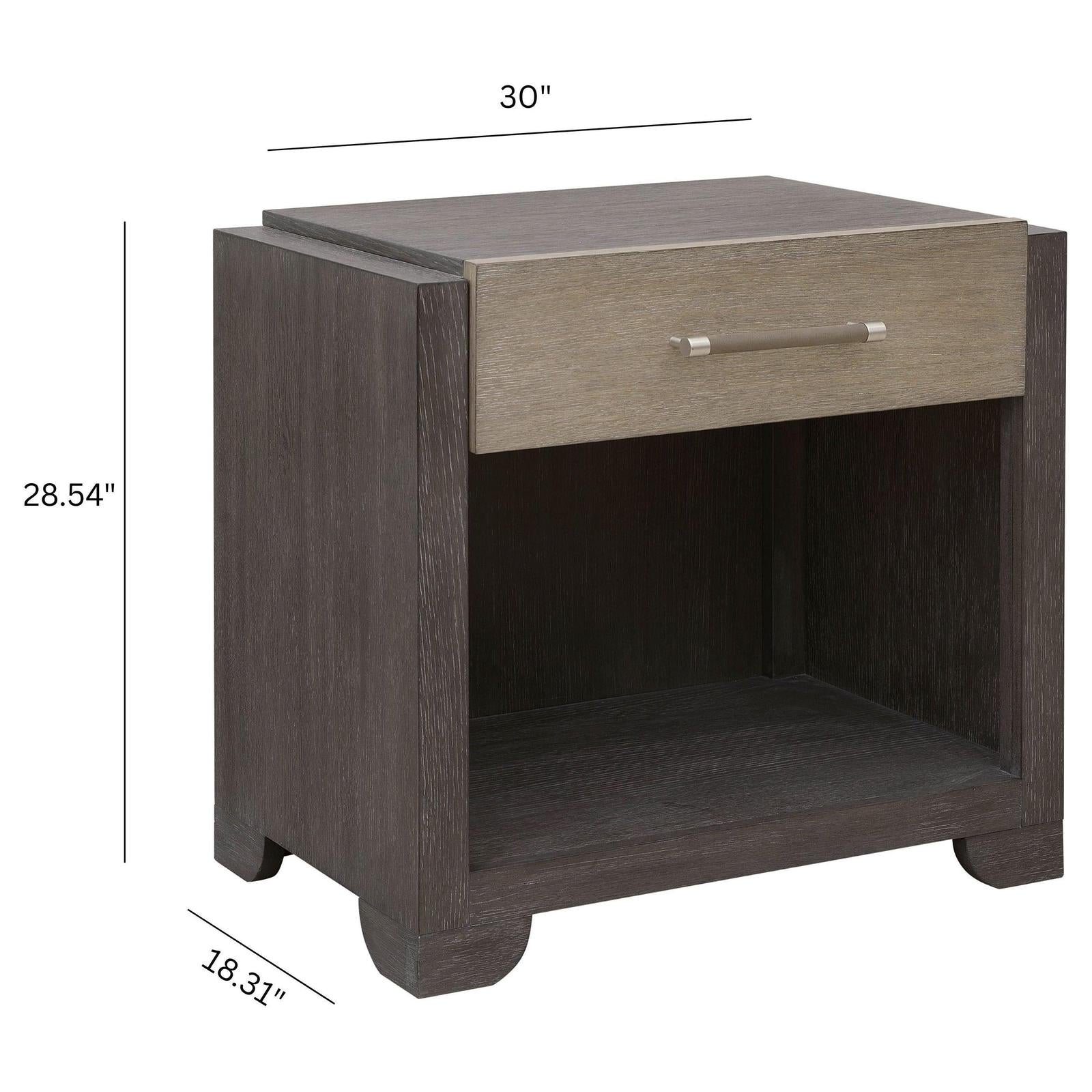 Pulaski Anderson Park Moose Trail And Frontier Brown Nightstand