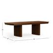 Magnussen Home Reena Rich Brown Extendable Trestle Dining Table