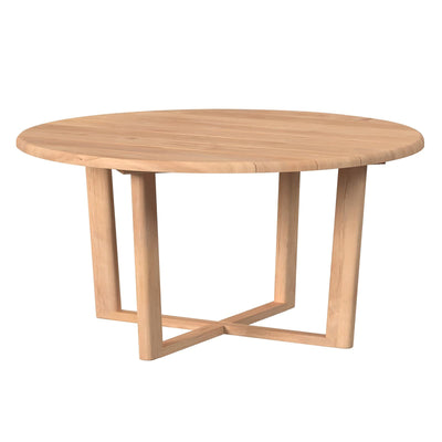 Sunset West Natural Teak 56" Round Dining Table