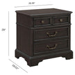 Pulaski Furniture Hickory Creek Brown Velvet 3 Drawer Nightstand