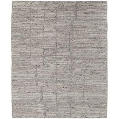 Feizy Navaro 8912F Modern Abstract Rug in Gray/Ivory/Taupe