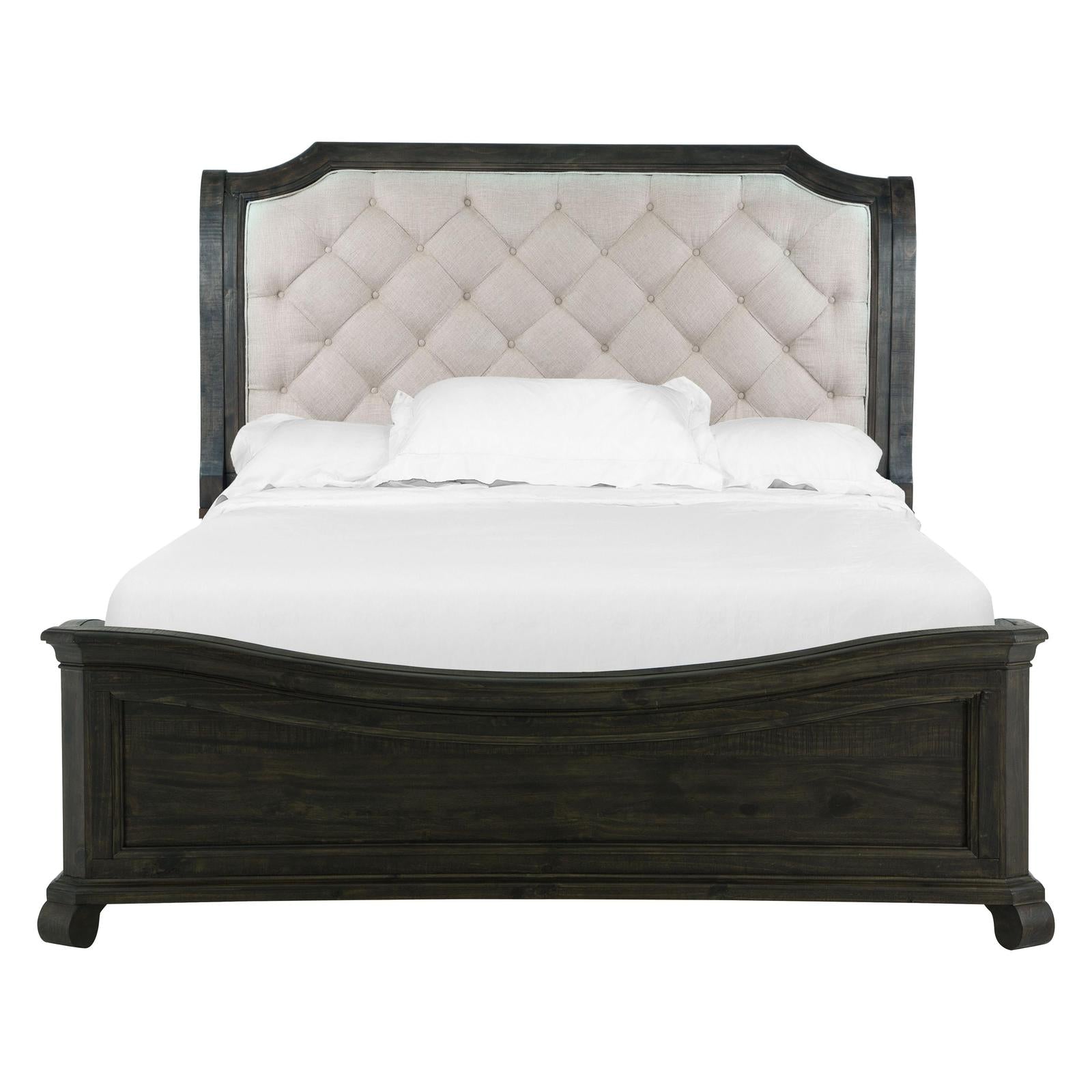 Magnussen Home Bellamy Peppercorn Sleigh Bed