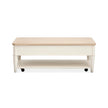 Salt Life Home Echo Isles Sea Pearl and Driftwood Lift Top Storage Cocktail Table with Casters