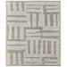 Feizy Ashby 8909F Transitional Geometric Rug in Gray/Ivory