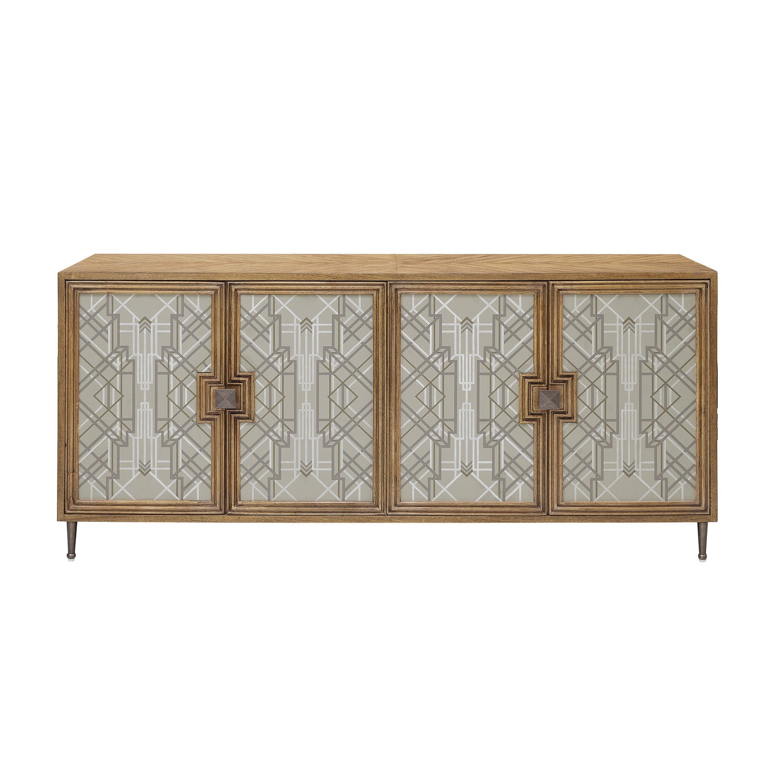 Pulaski Furniture Mid-Century Modern 4 Door Credenza