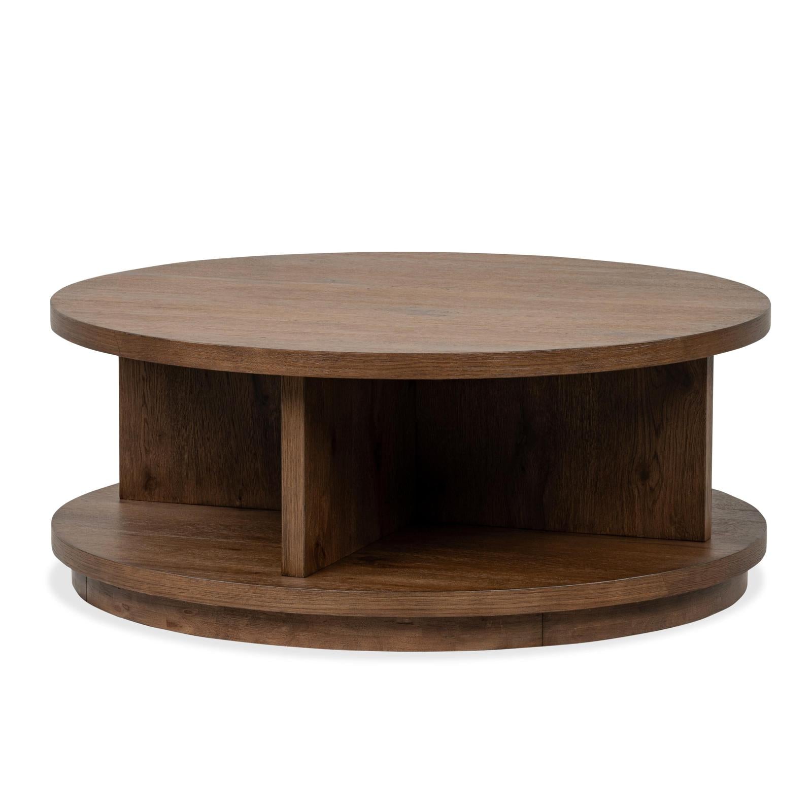 Magnussen Home Oswald Brown Round Cocktail Table
