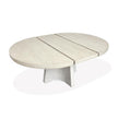 Magnussen Home Lorelei Misty Cloud Extendable Round Dining Table